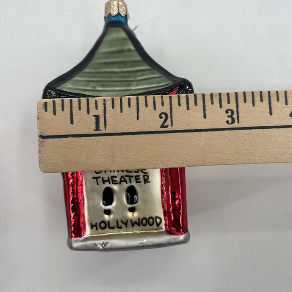 Landmark Creations Manns Chinese Theatre Glass Ornament Hollywood Hand Painted - Picture 11 of 11